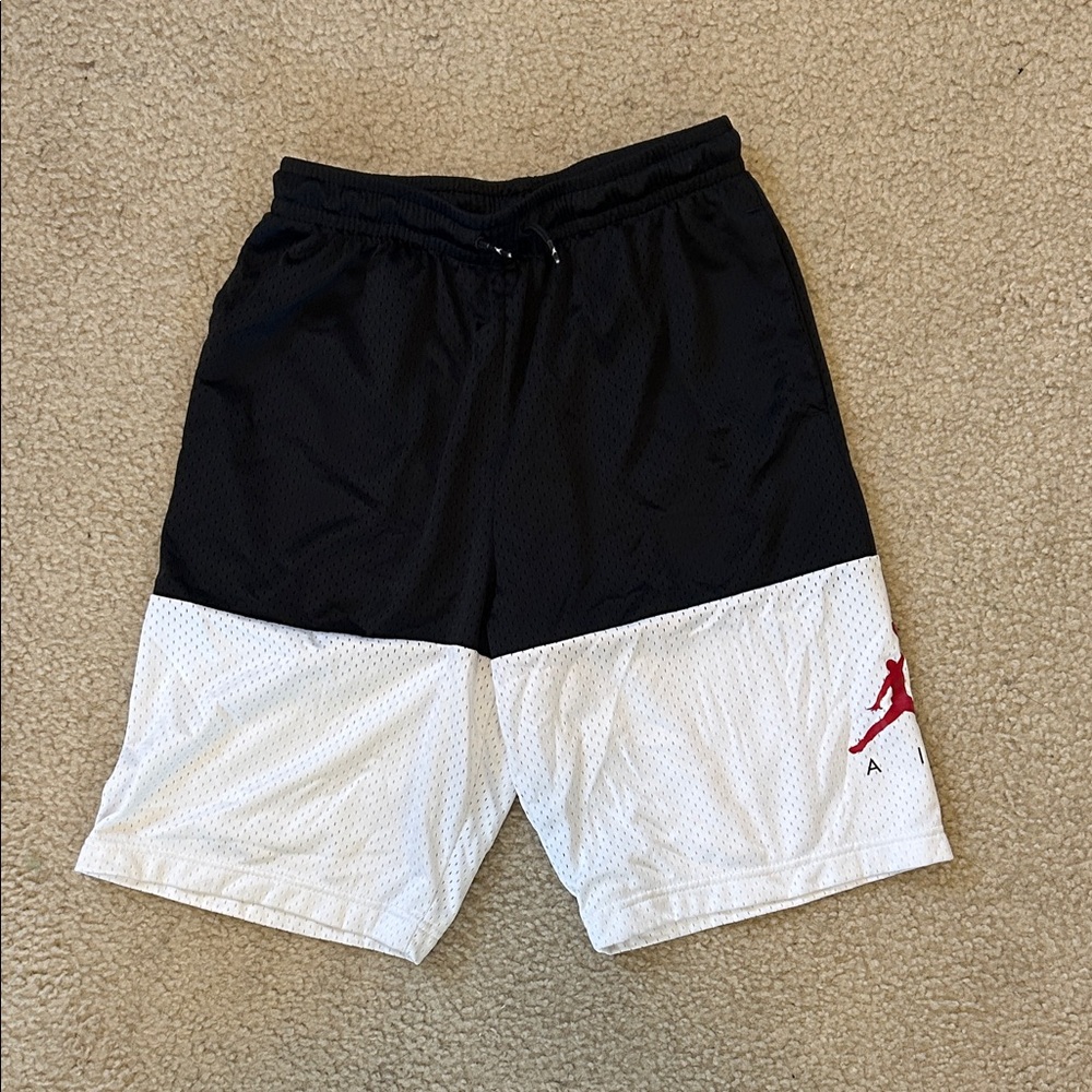 Jordan Black and White Athletic Shorts